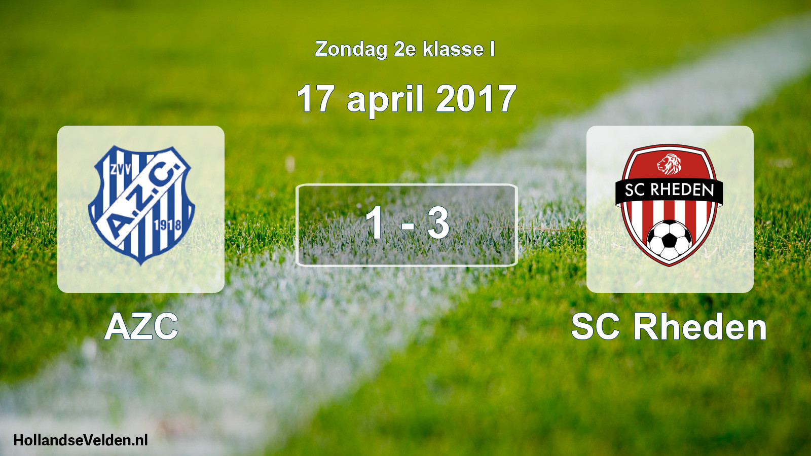 Total number of matches played: AZC - SC Rheden 1 - 3 (17 April 2017)