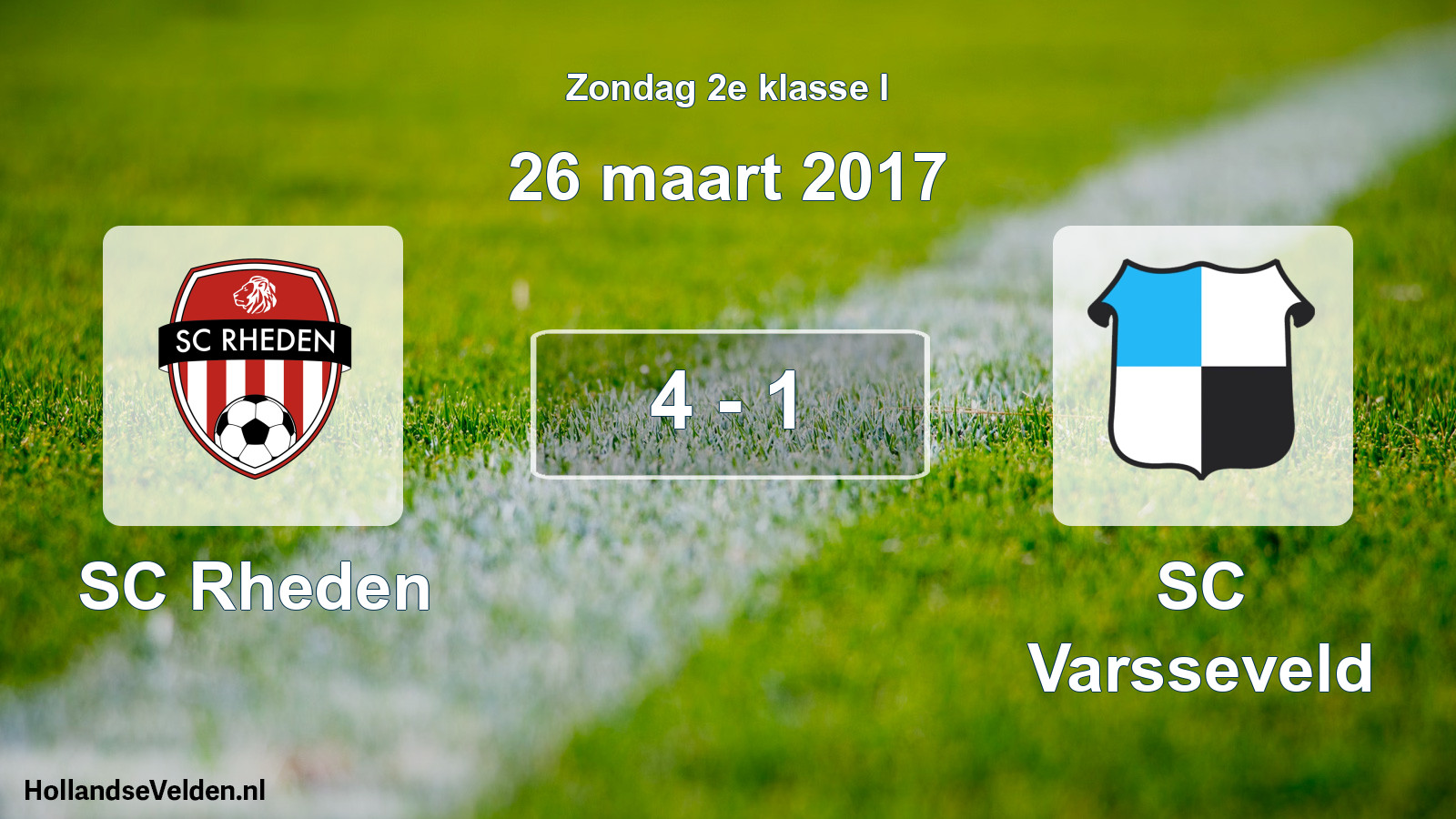 Total number of matches played: SC Rheden - SC Varsseveld 4 - 1 (26 March 2017)
