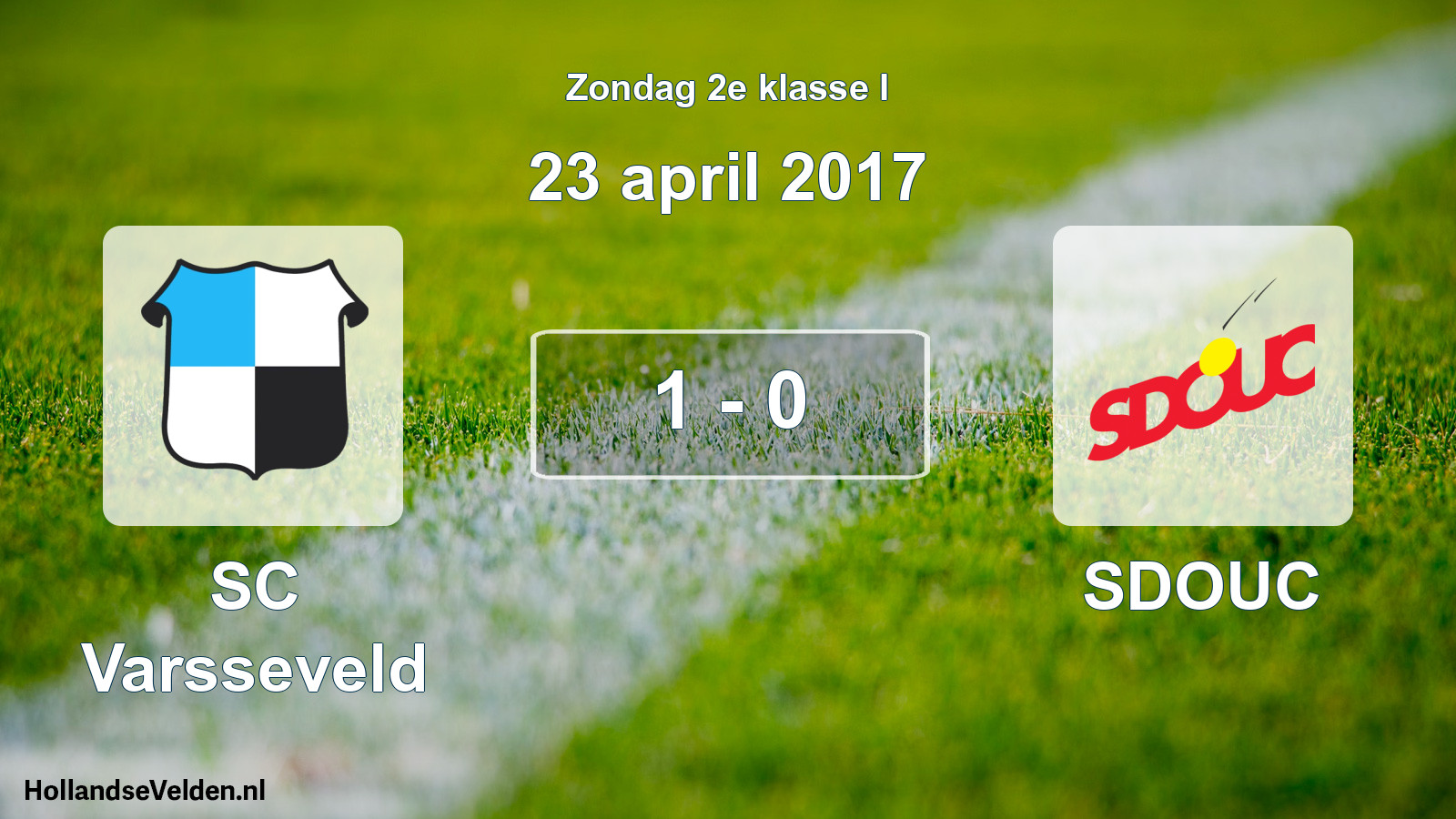 Total number of matches played: SC Varsseveld - SDOUC 1 - 0 (23 April 2017)