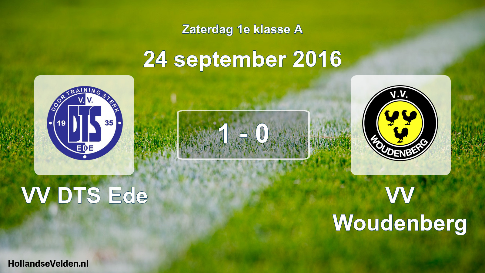 Total number of matches played: VV DTS Ede - VV Woudenberg 1 - 0 (24 September 2016)