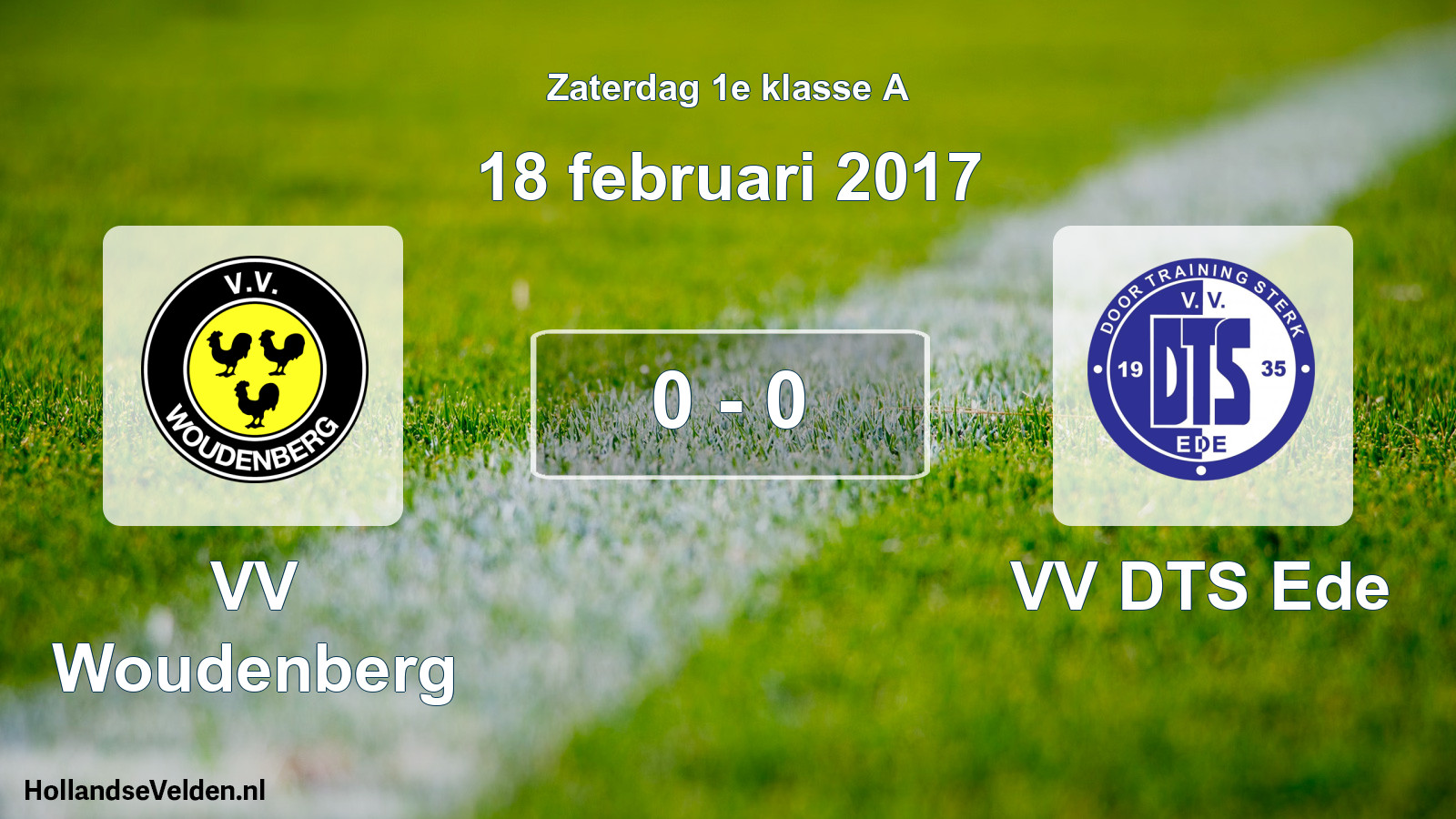 Total number of matches played: VV Woudenberg - VV DTS Ede 0 - 0 (18 February 2017)