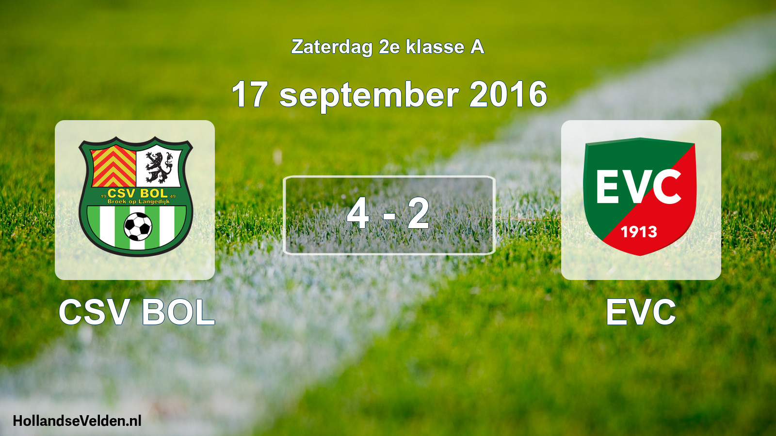 Total number of matches played: CSV BOL - EVC 4 - 2 (17 September 2016)