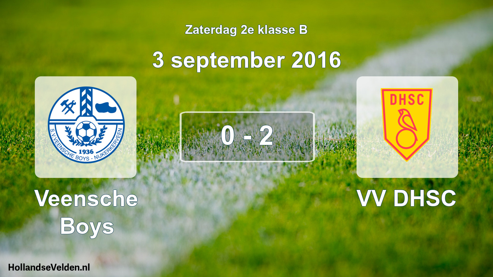 Total number of matches played: Veensche Boys - VV DHSC 0 - 2 (3 September 2016)