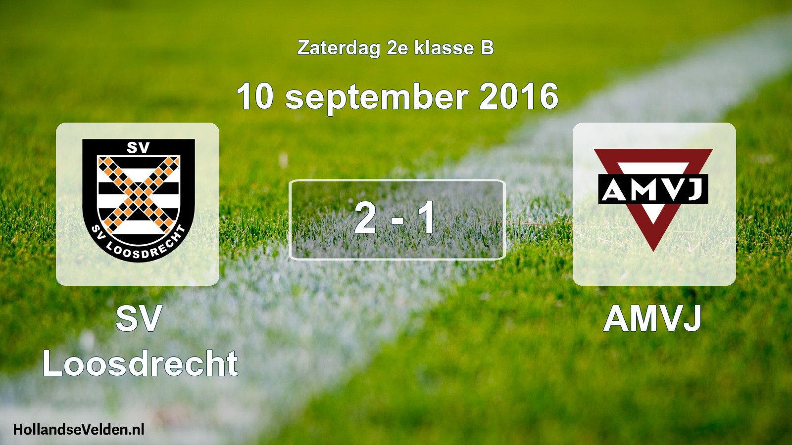 Total number of matches played: SV Loosdrecht - AMVJ 2 - 1 (10 September 2016)