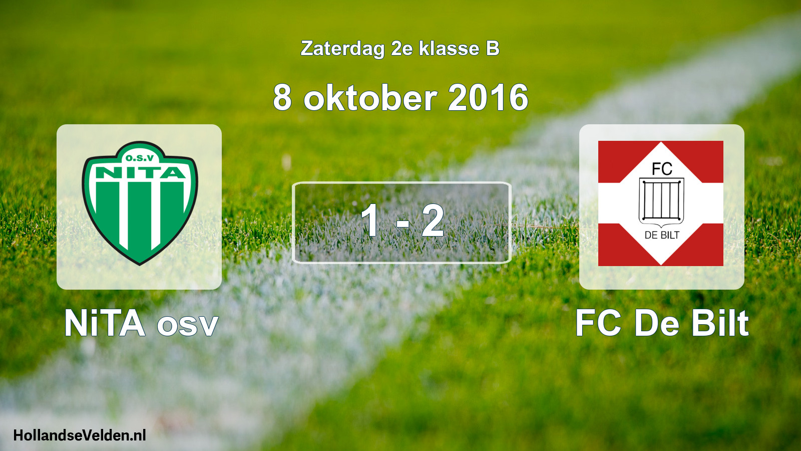 Total number of matches played: NiTA osv - FC De Bilt 1 - 2 (8 October 2016)