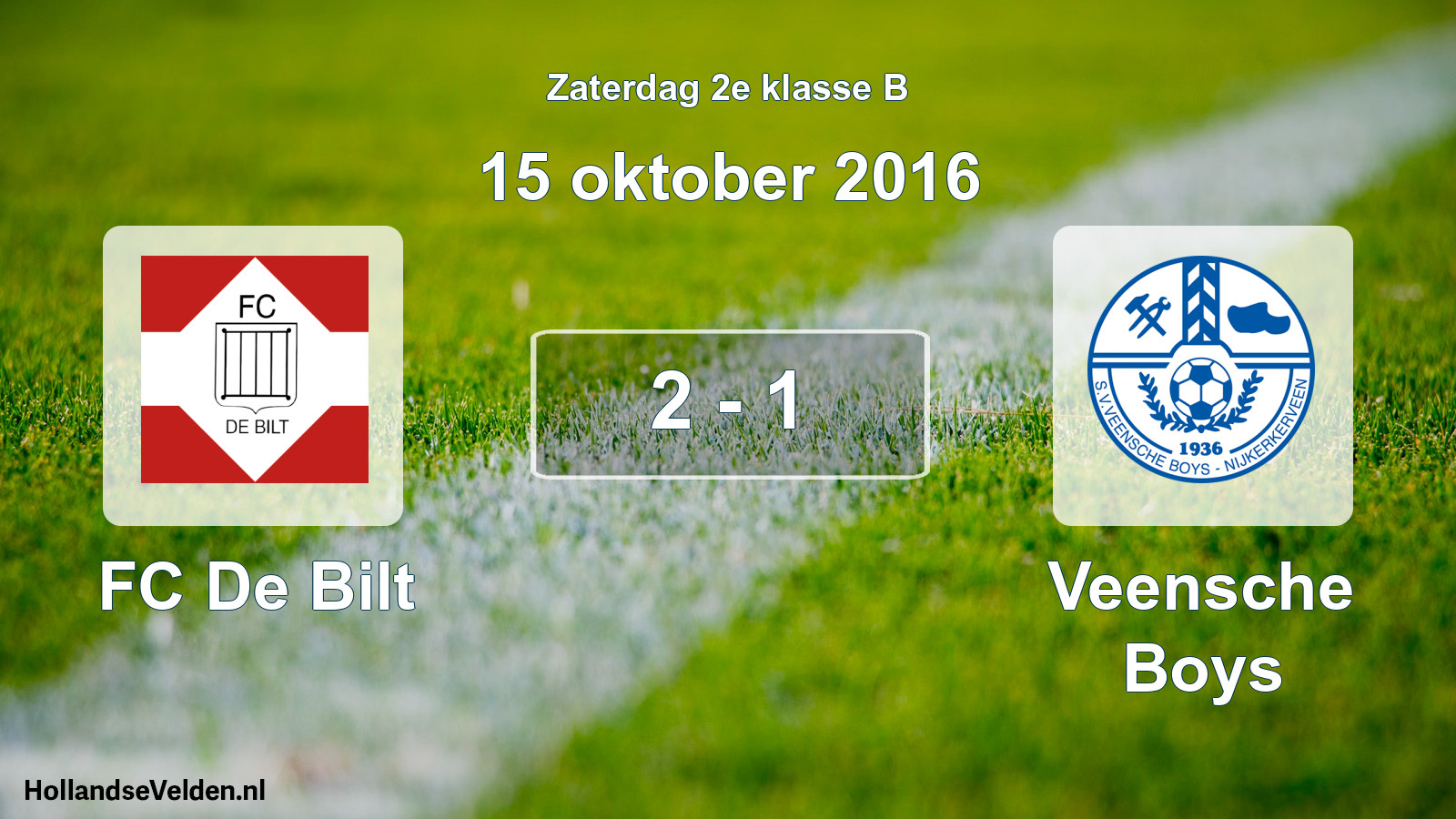 Total number of matches played: FC De Bilt - Veensche Boys 2 - 1 (15 October 2016)