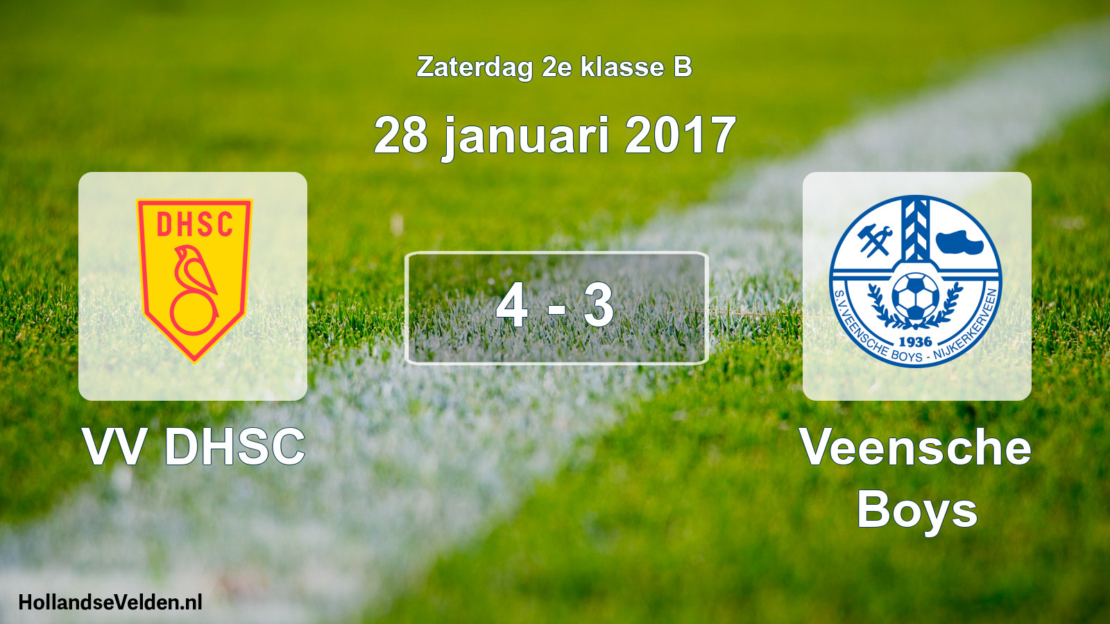 Total number of matches played: VV DHSC - Veensche Boys 4 - 3 (28 January 2017)