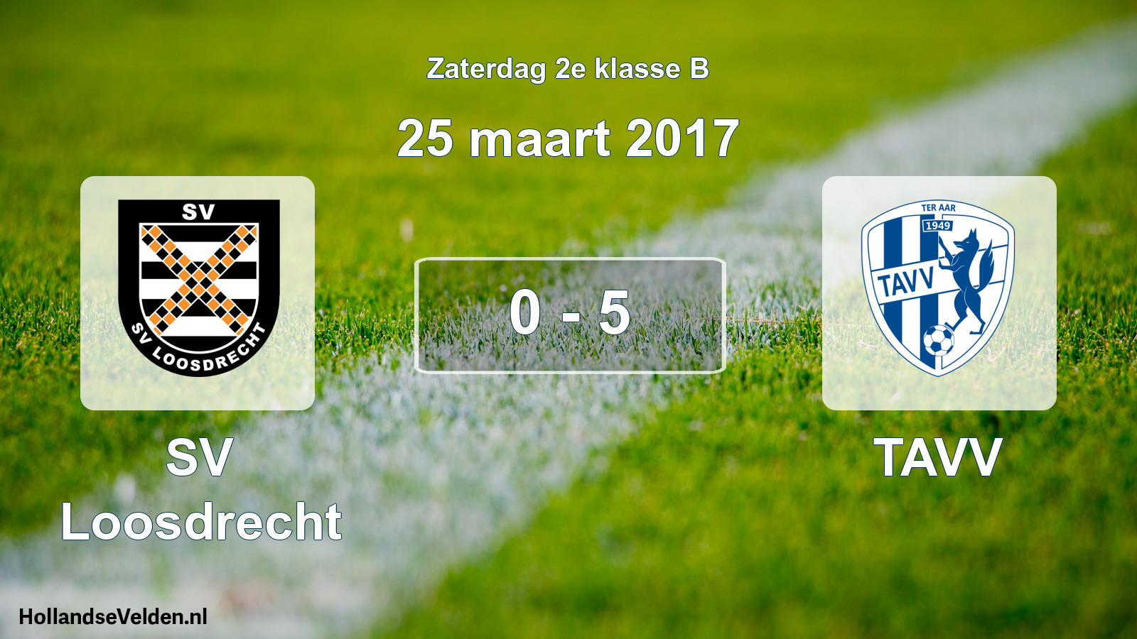 Total number of matches played: SV Loosdrecht - TAVV 0 - 5 (25 March 2017)