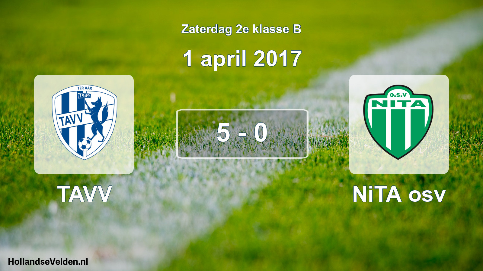 Total number of matches played: TAVV - NiTA osv 5 - 0 (1 April 2017)