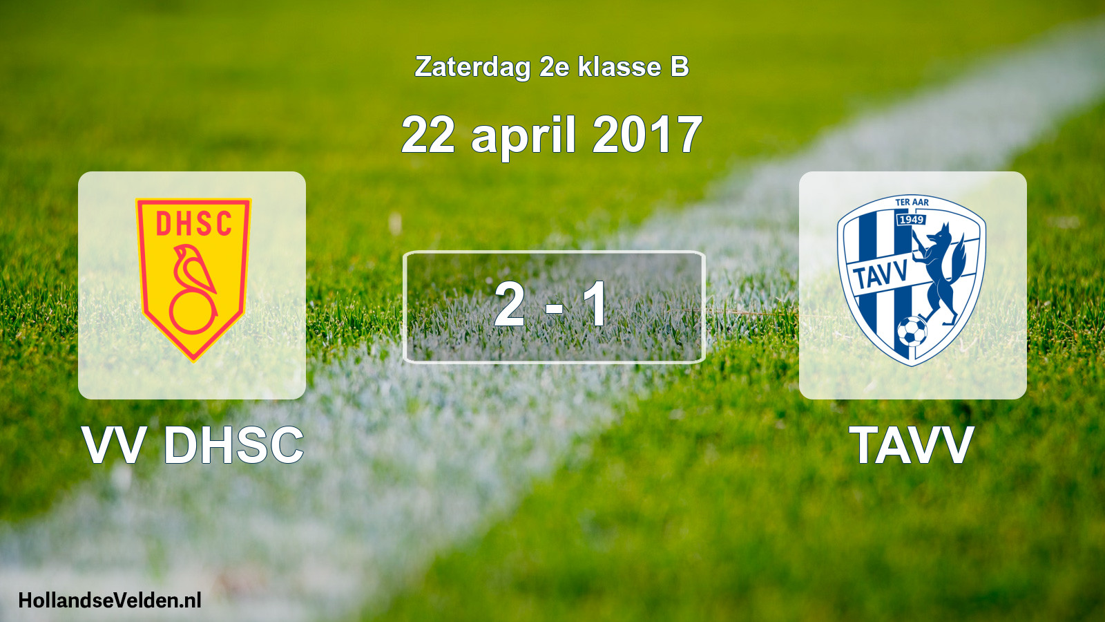Total number of matches played: VV DHSC - TAVV 2 - 1 (22 April 2017)