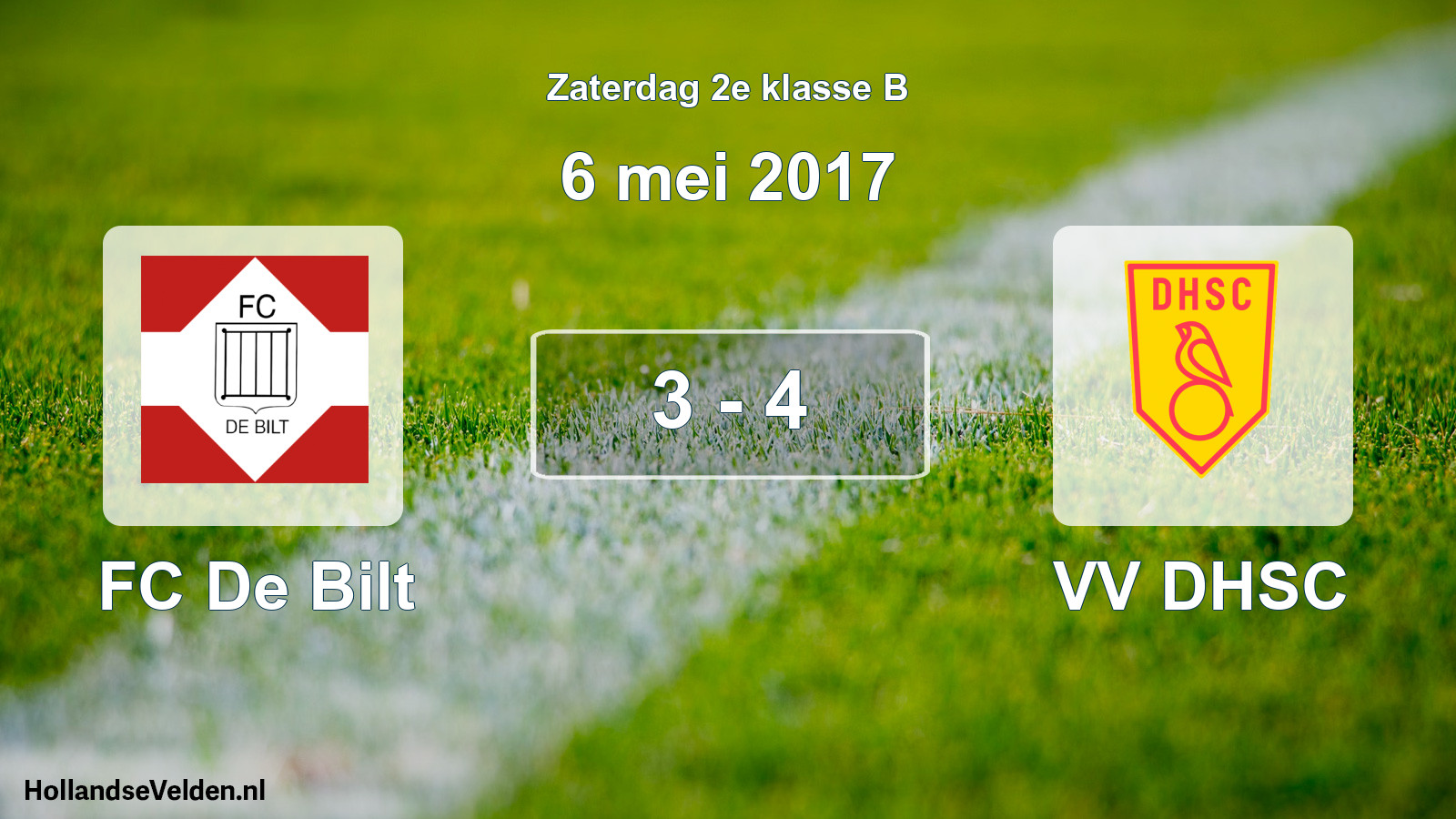 Total number of matches played: FC De Bilt - VV DHSC 3 - 4 (6 May 2017)