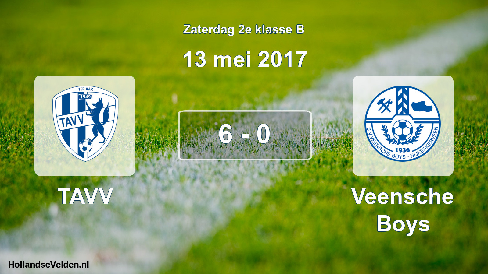 Total number of matches played: TAVV - Veensche Boys 6 - 0 (13 May 2017)