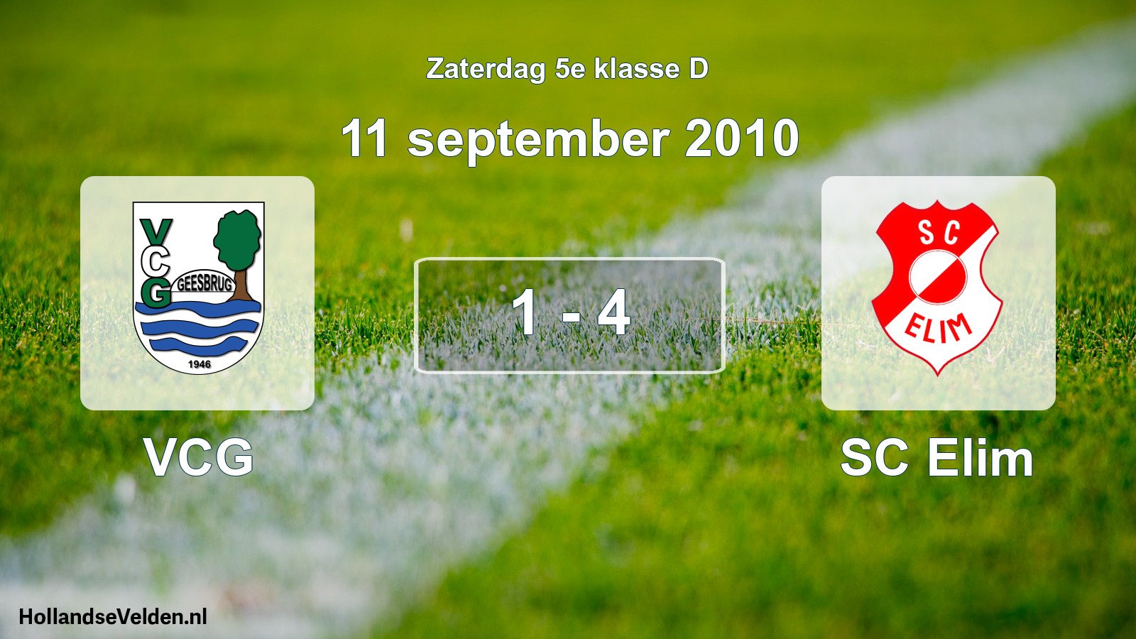 Total number of matches played: VCG - SC Elim 1 - 4 (11 September 2010)