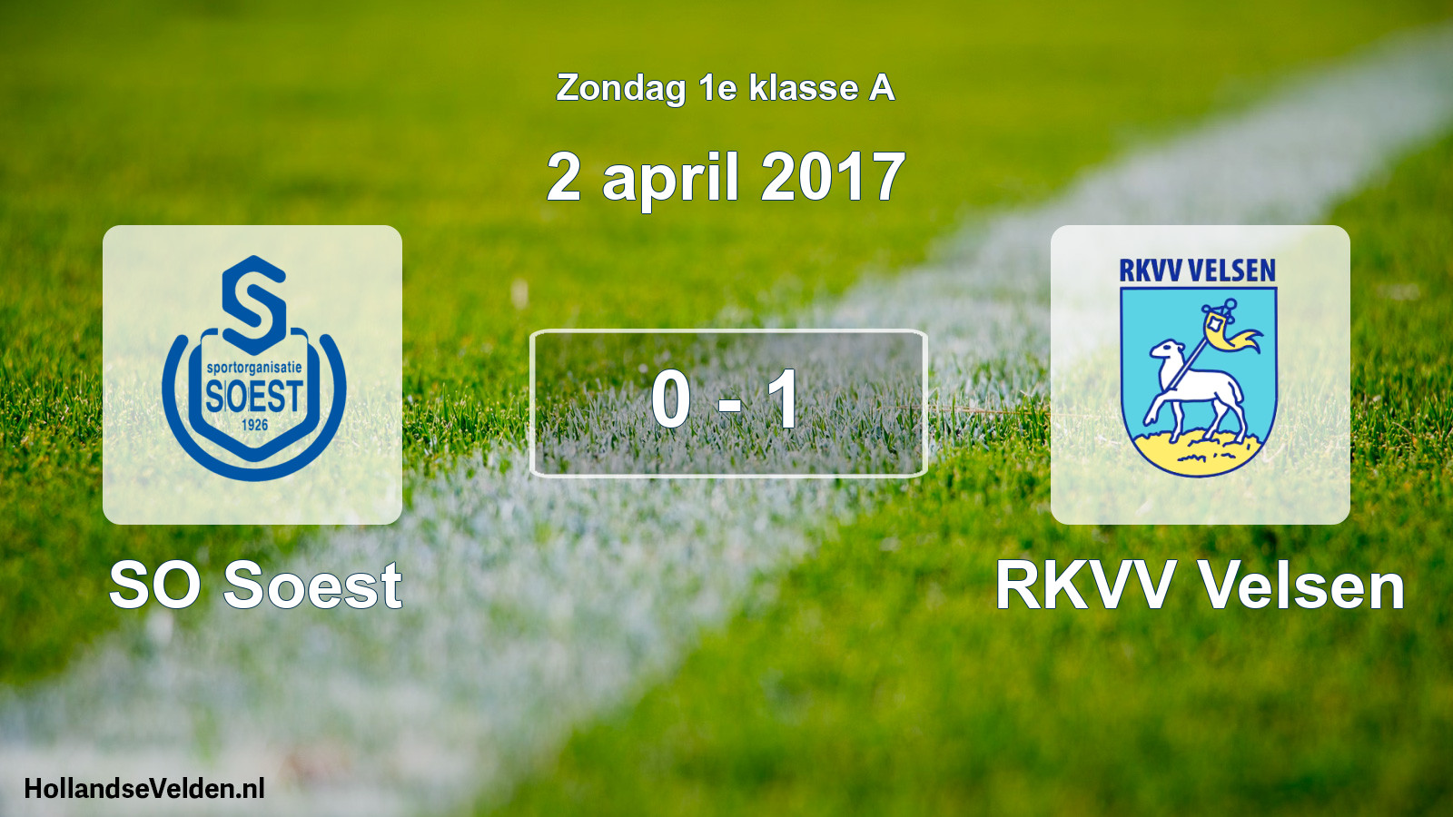 Total number of matches played: SO Soest - RKVV Velsen 0 - 1 (2 April 2017)