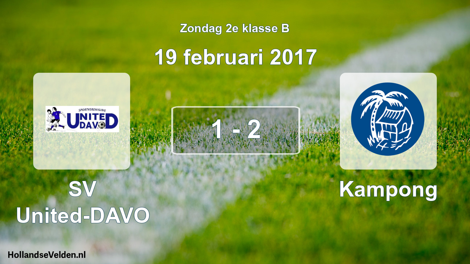 Total number of matches played: SV United-DAVO - Kampong 1 - 2 (19 February 2017)