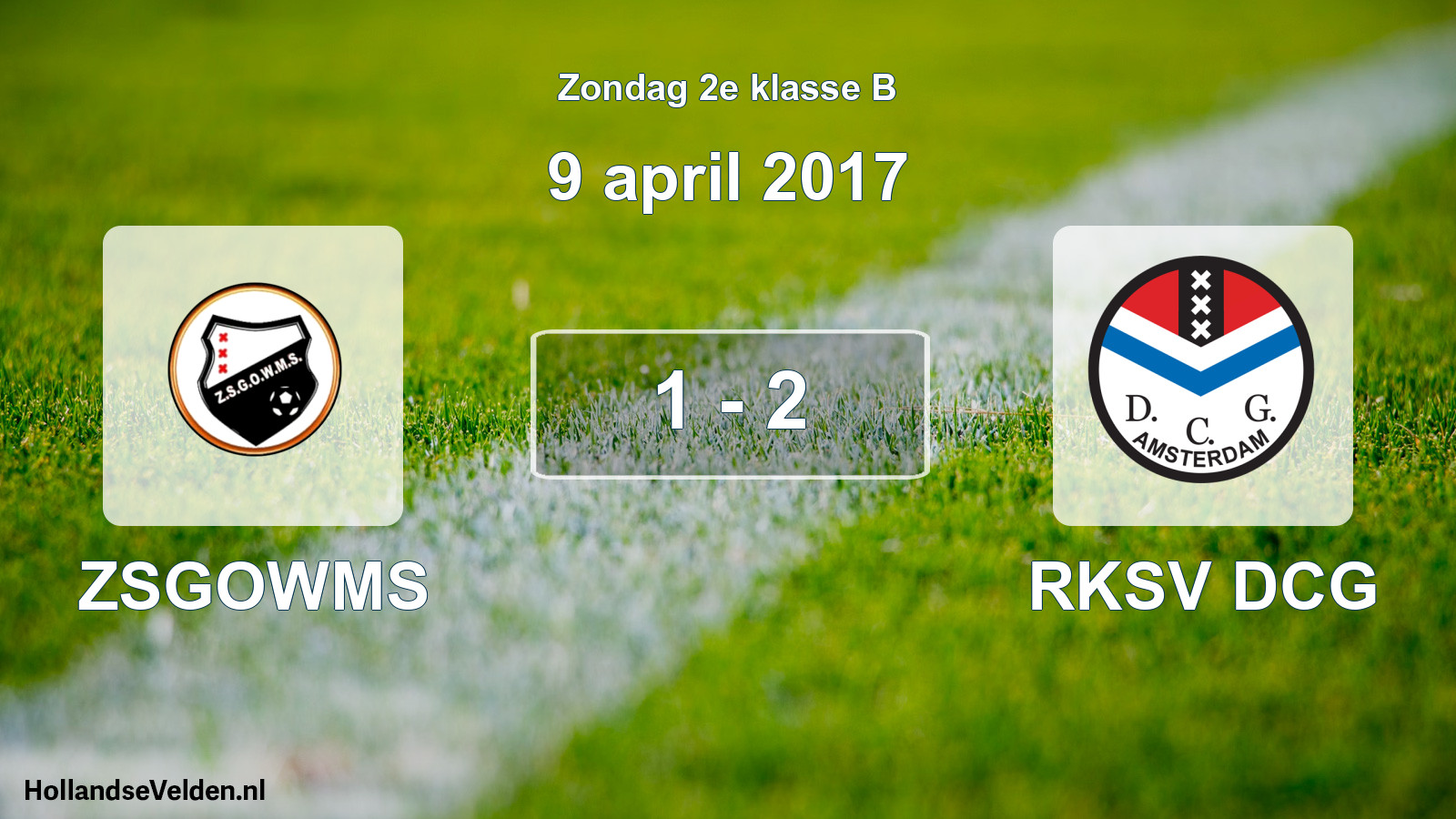 Total number of matches played: ZSGOWMS - RKSV DCG 1 - 2 (9 April 2017)