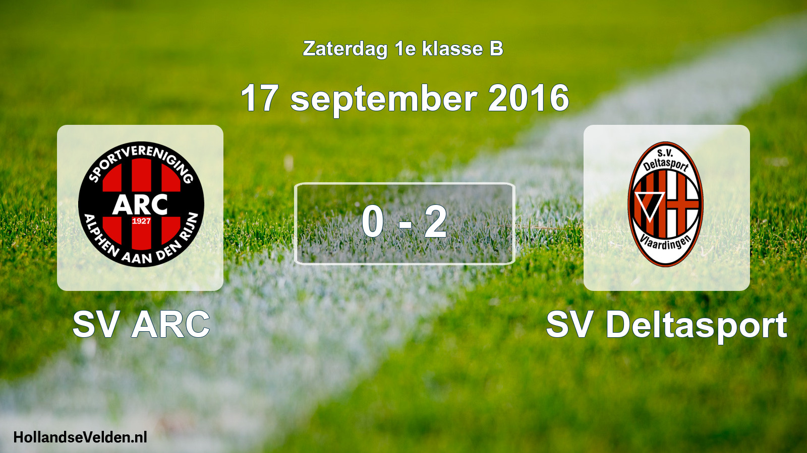 Total number of matches played: SV ARC - SV Deltasport 0 - 2 (17 September 2016)