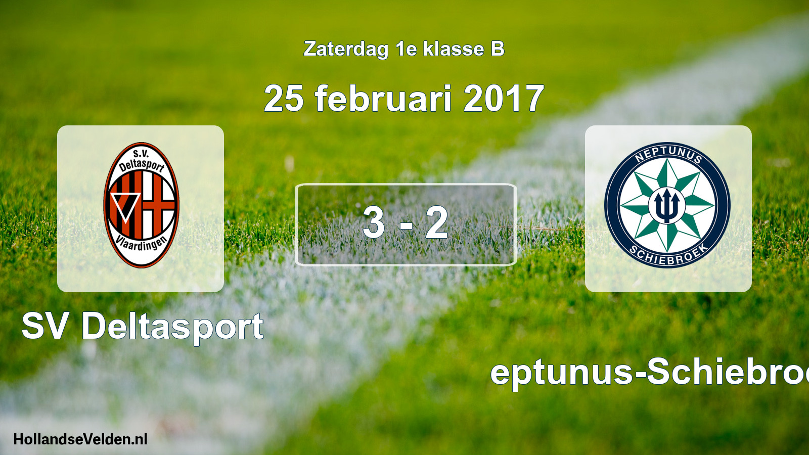 Total number of matches played: SV Deltasport - Neptunus-Schiebroek 3 - 2 (25 February 2017)