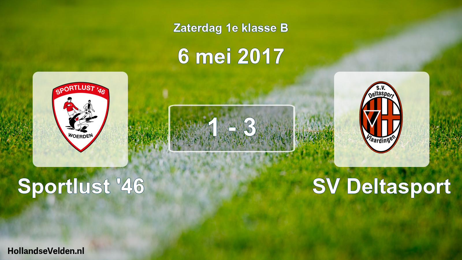 Total number of matches played: Sportlust '46 - SV Deltasport 1 - 3 (6 May 2017)