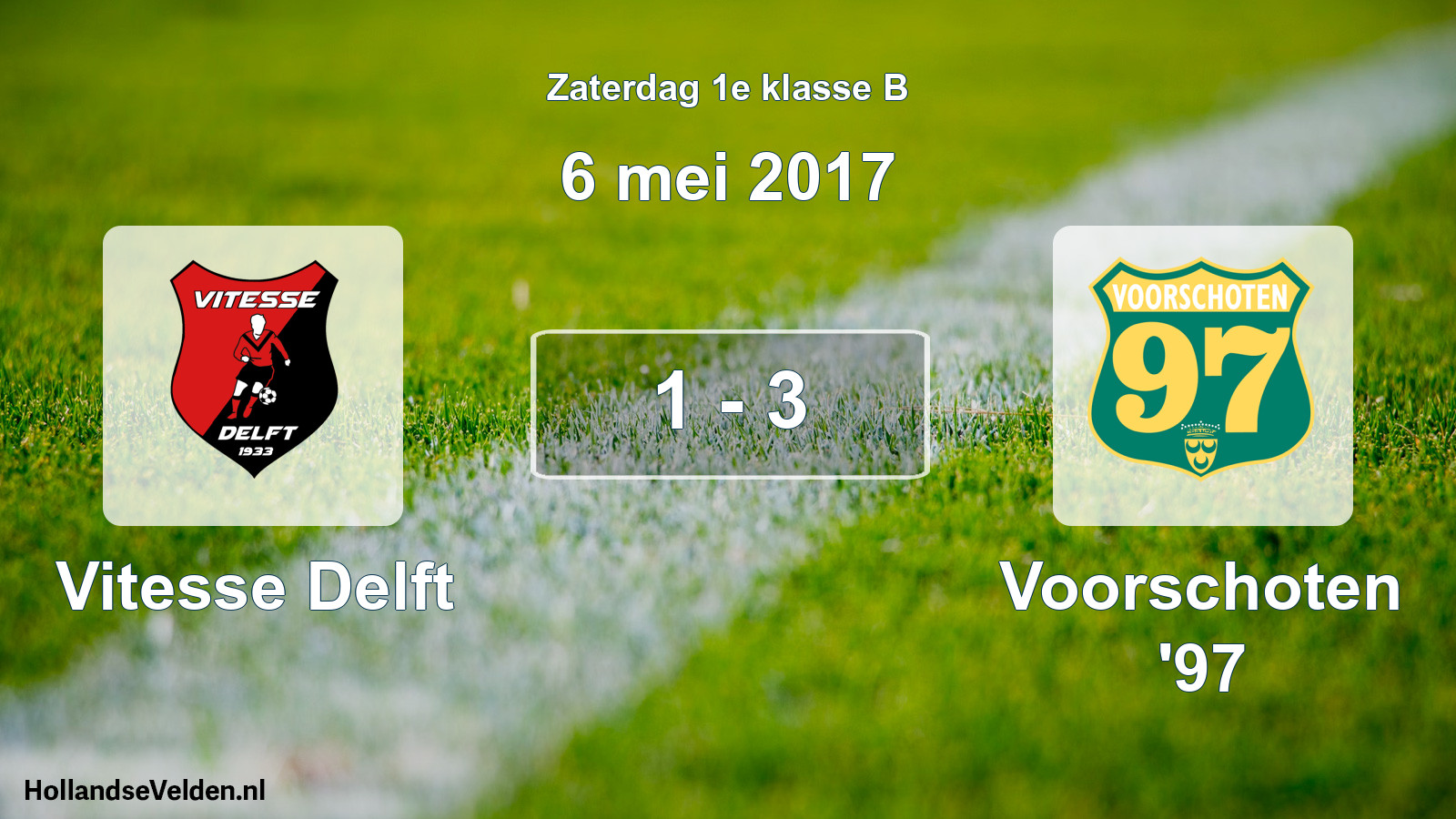 Total number of matches played: Vitesse Delft - Voorschoten '97 1 - 3 (6 May 2017)