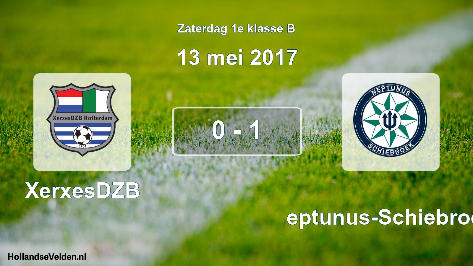 Total number of matches played: XerxesDZB - Neptunus-Schiebroek 0 - 1 (13 May 2017)
