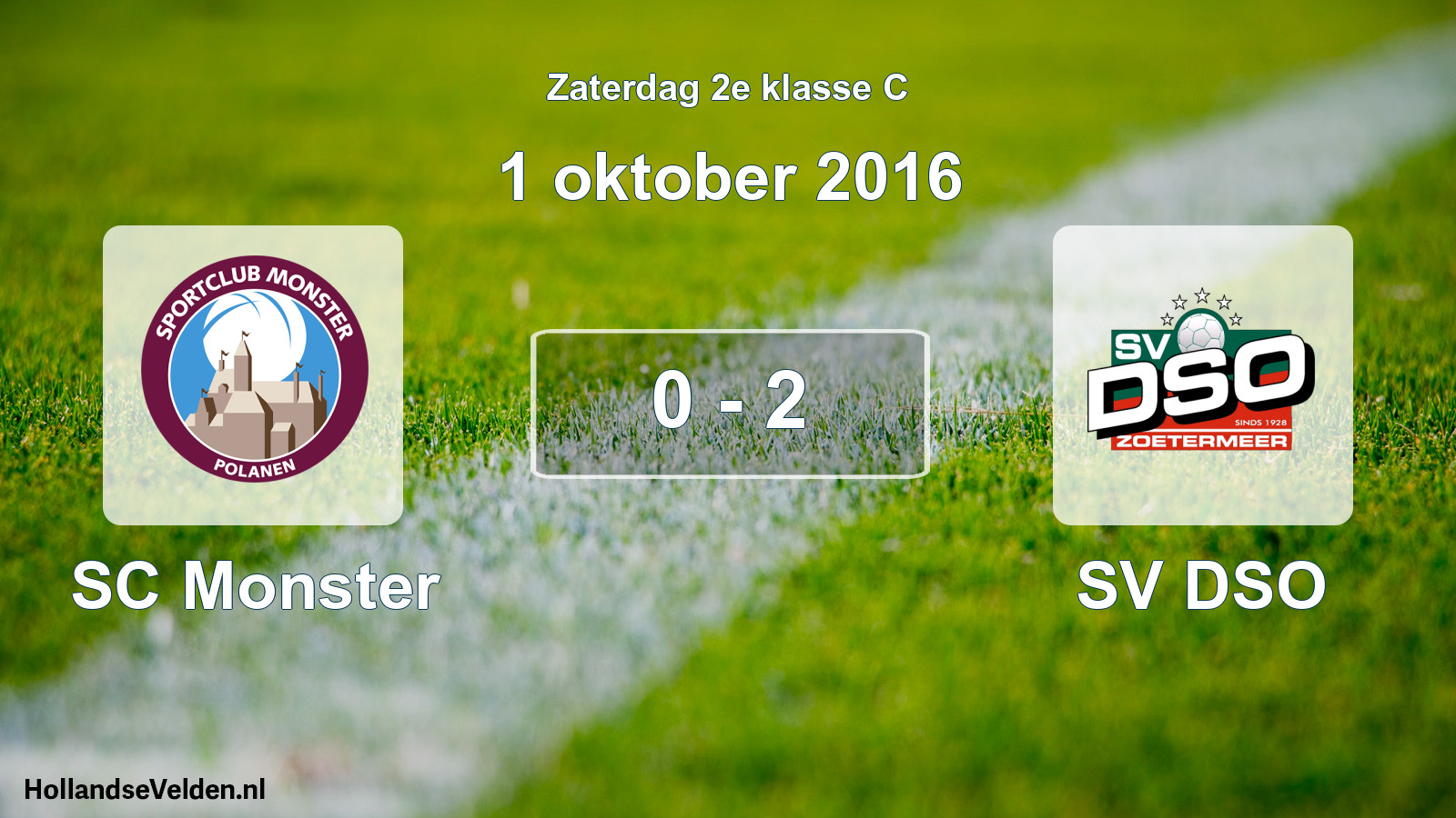 Total number of matches played: SC Monster - SV DSO 0 - 2 (1 October 2016)