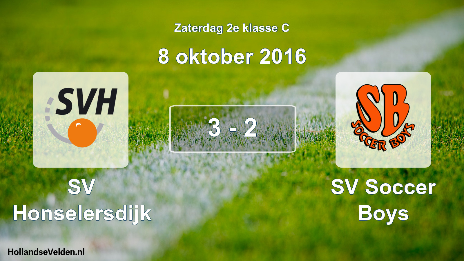 Total number of matches played: SV Honselersdijk - SV Soccer Boys 3 - 2 (8 October 2016)