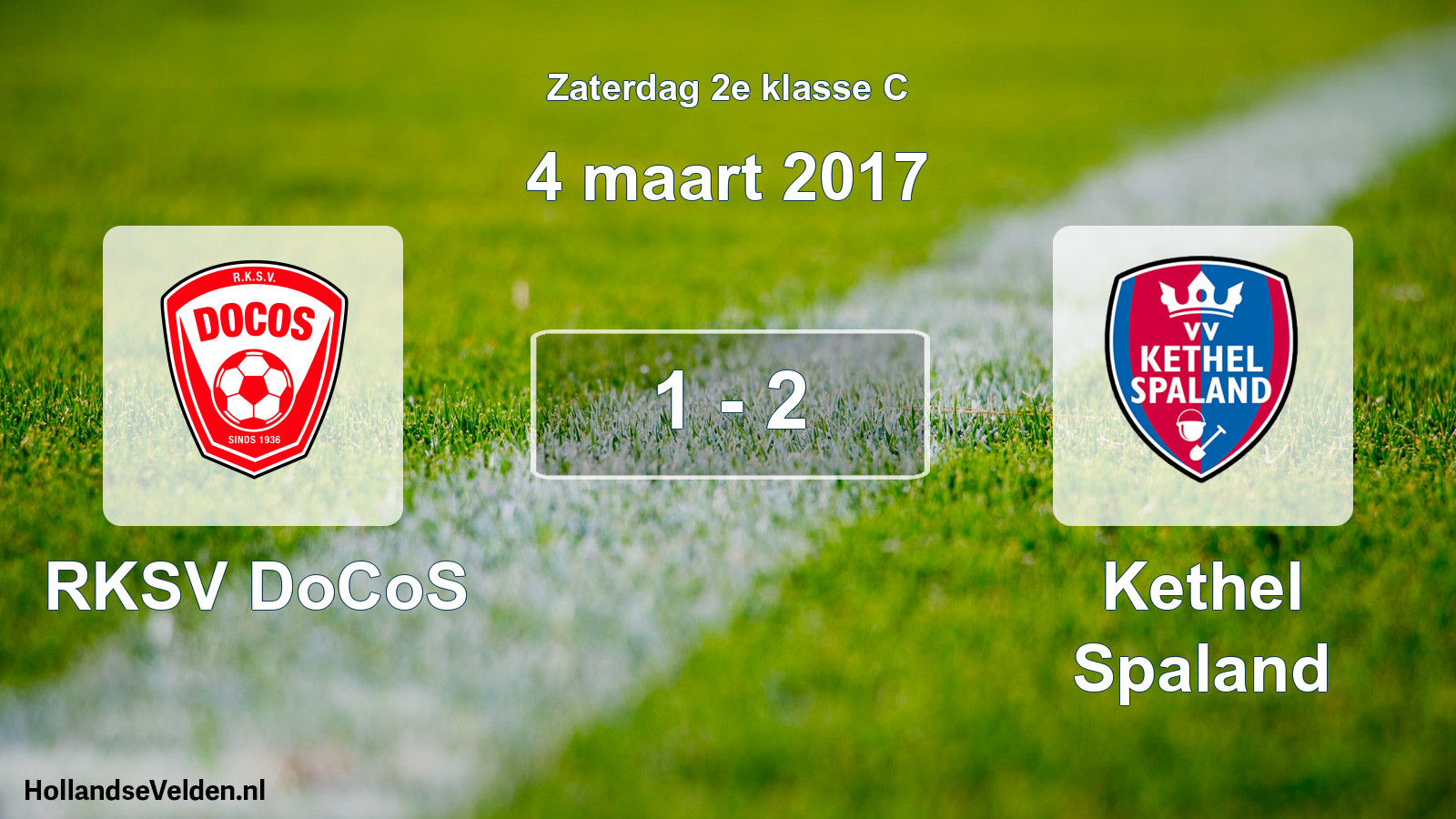 Total number of matches played: RKSV DoCoS - Kethel Spaland 1 - 2 (4 March 2017)