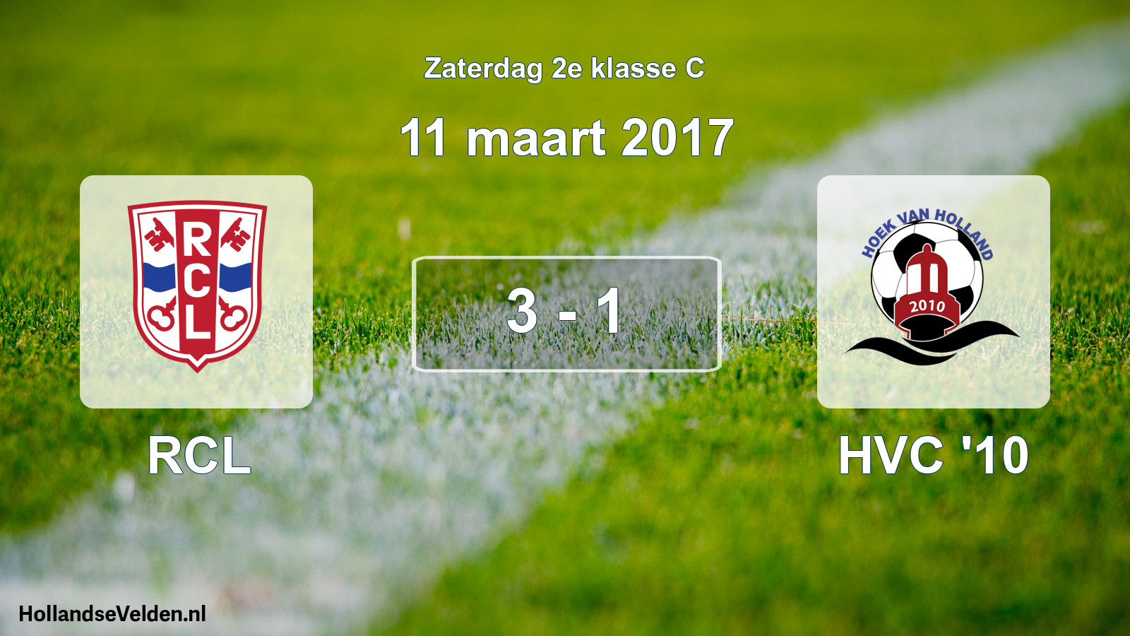 Total number of matches played: RCL - HVC '10 3 - 1 (11 March 2017)