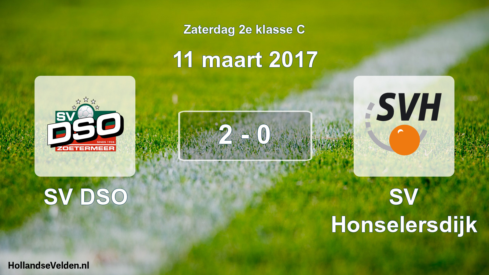Total number of matches played: SV DSO - SV Honselersdijk 2 - 0 (11 March 2017)