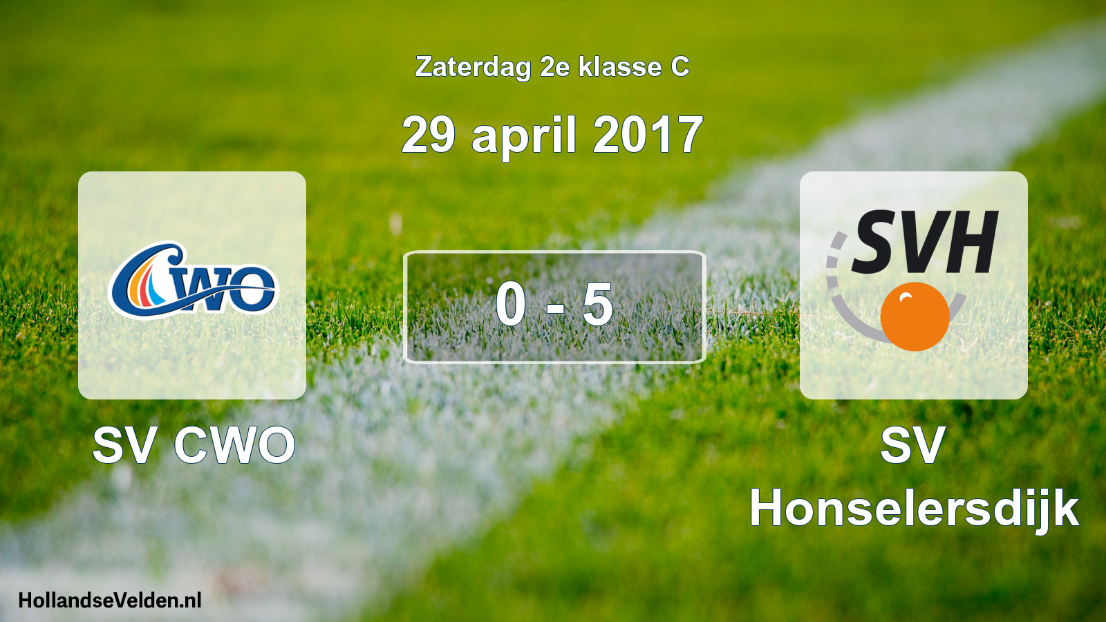 Total number of matches played: SV CWO - SV Honselersdijk 0 - 5 (29 April 2017)