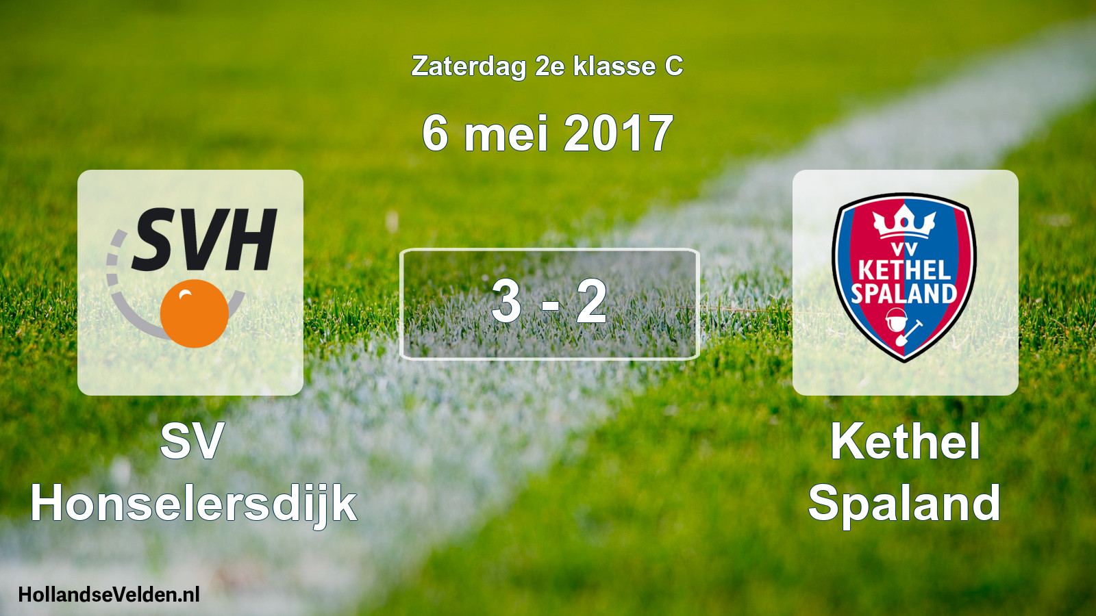 Total number of matches played: SV Honselersdijk - Kethel Spaland 3 - 2 (6 May 2017)