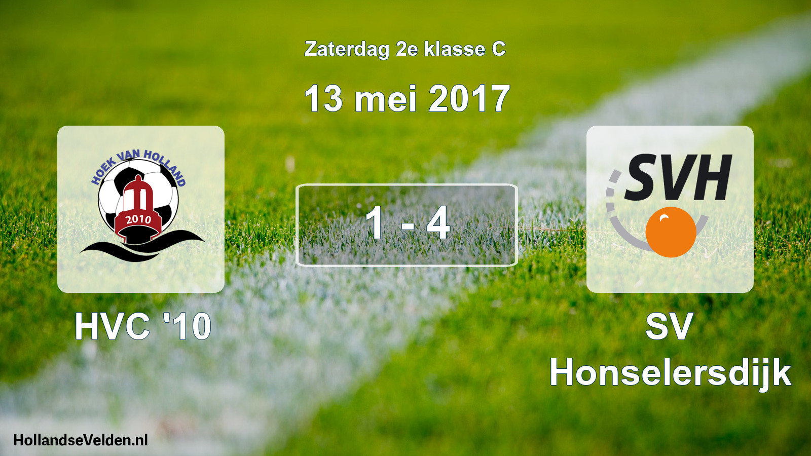 Total number of matches played: HVC '10 - SV Honselersdijk 1 - 4 (13 May 2017)