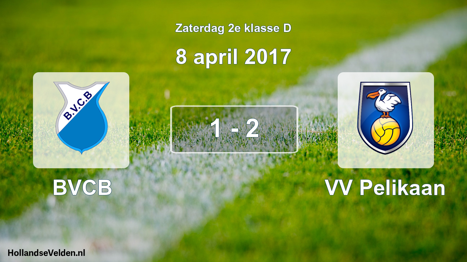 Total number of matches played: BVCB - VV Pelikaan 1 - 2 (8 April 2017)