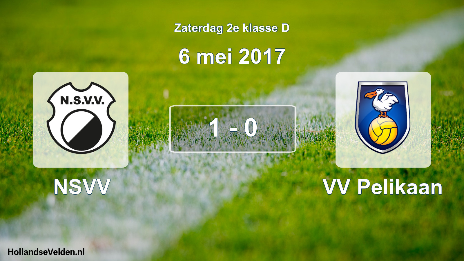 Total number of matches played: NSVV - VV Pelikaan 1 - 0 (6 May 2017)