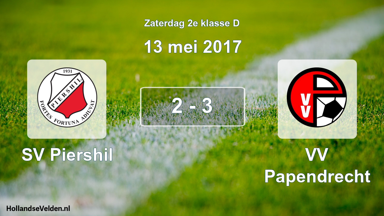 Total number of matches played: SV Piershil - VV Papendrecht 2 - 3 (13 May 2017)