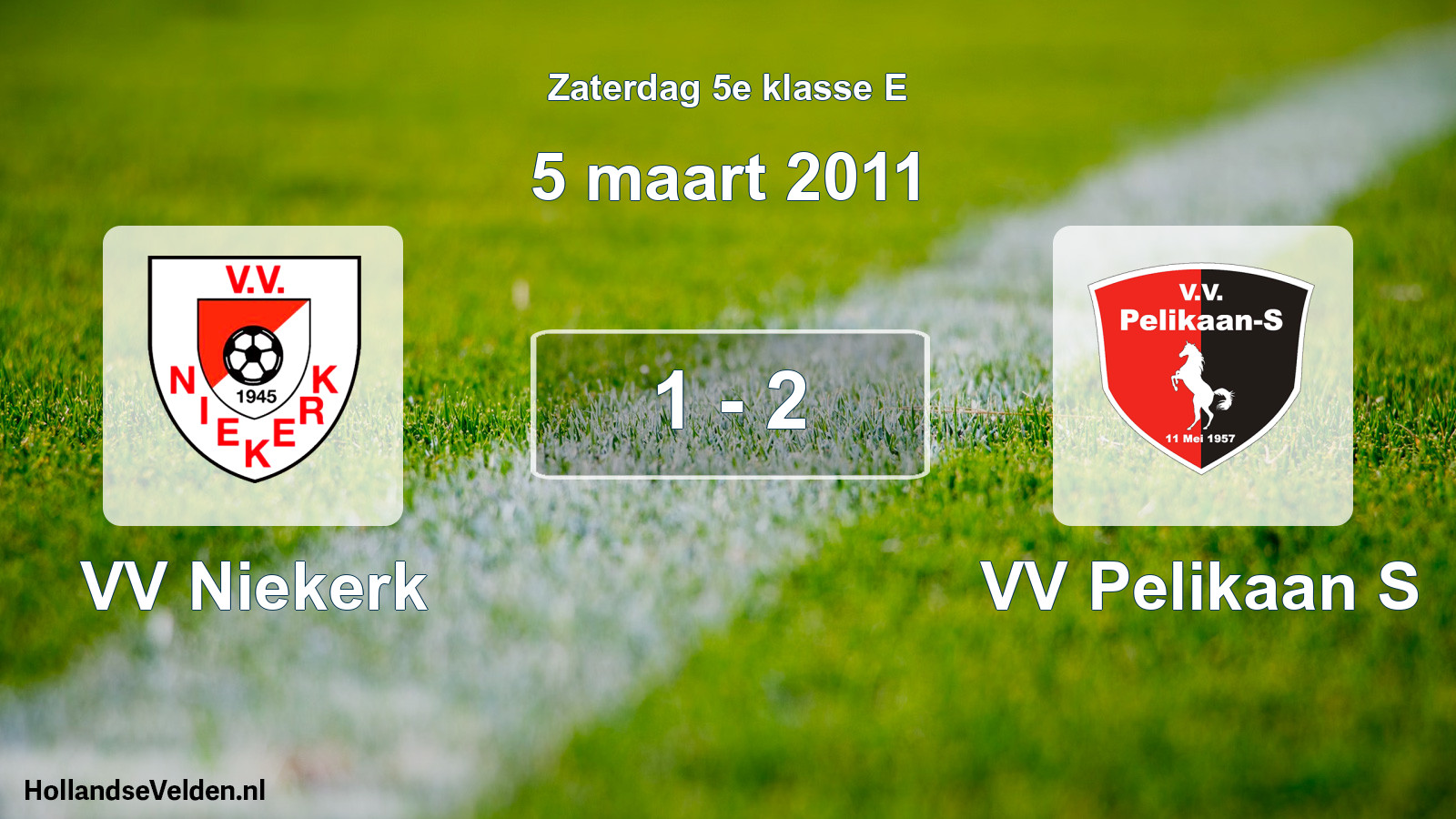 Total number of matches played: VV Niekerk - VV Pelikaan S 1 - 2 (5 March 2011)