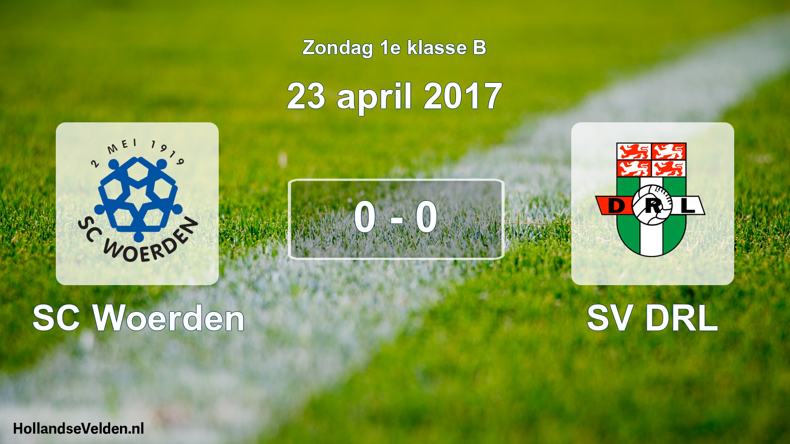 Total number of matches played: SC Woerden - SV DRL 0 - 0 (23 April 2017)