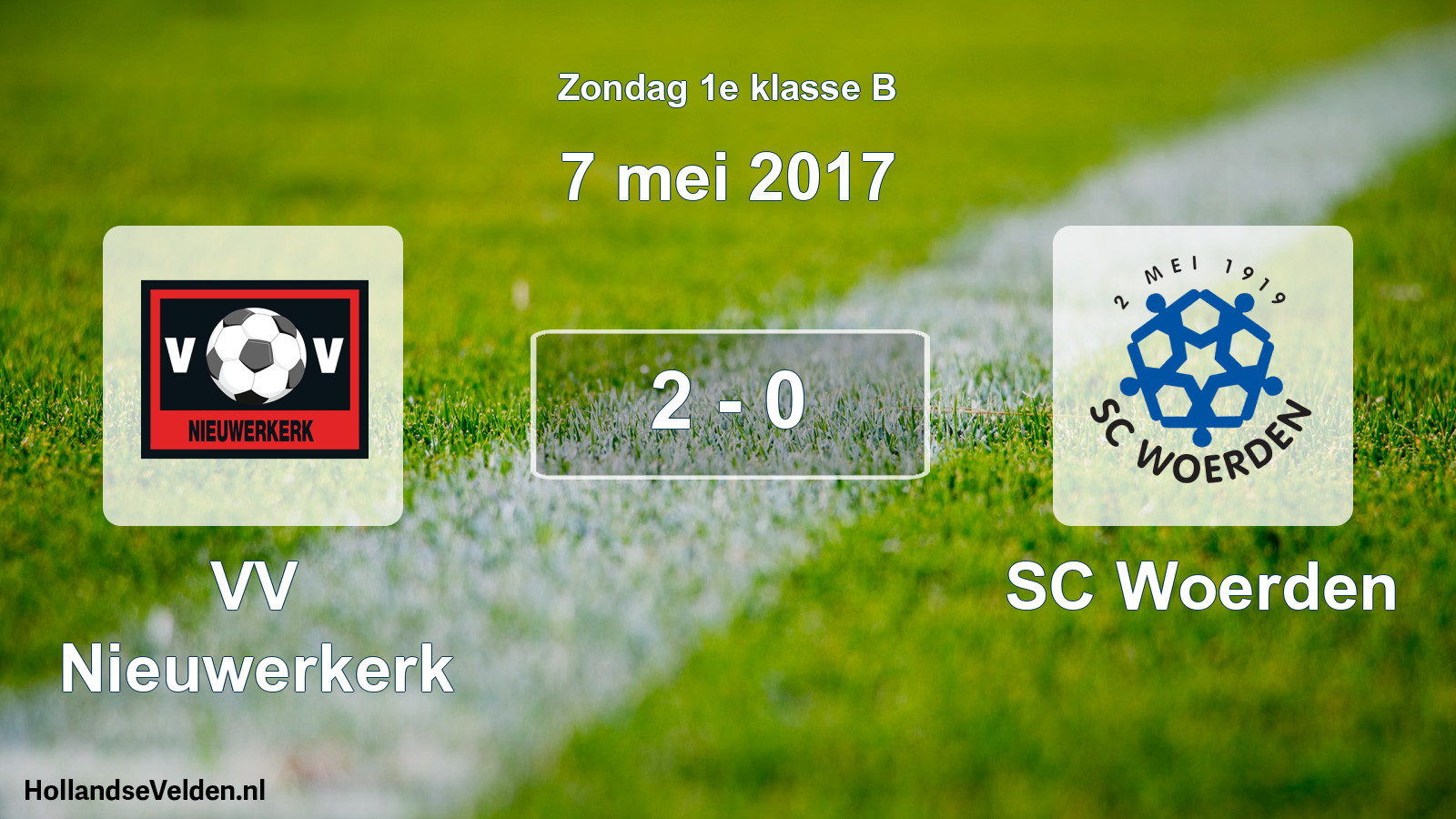 Total number of matches played: VV Nieuwerkerk - SC Woerden 2 - 0 (7 May 2017)