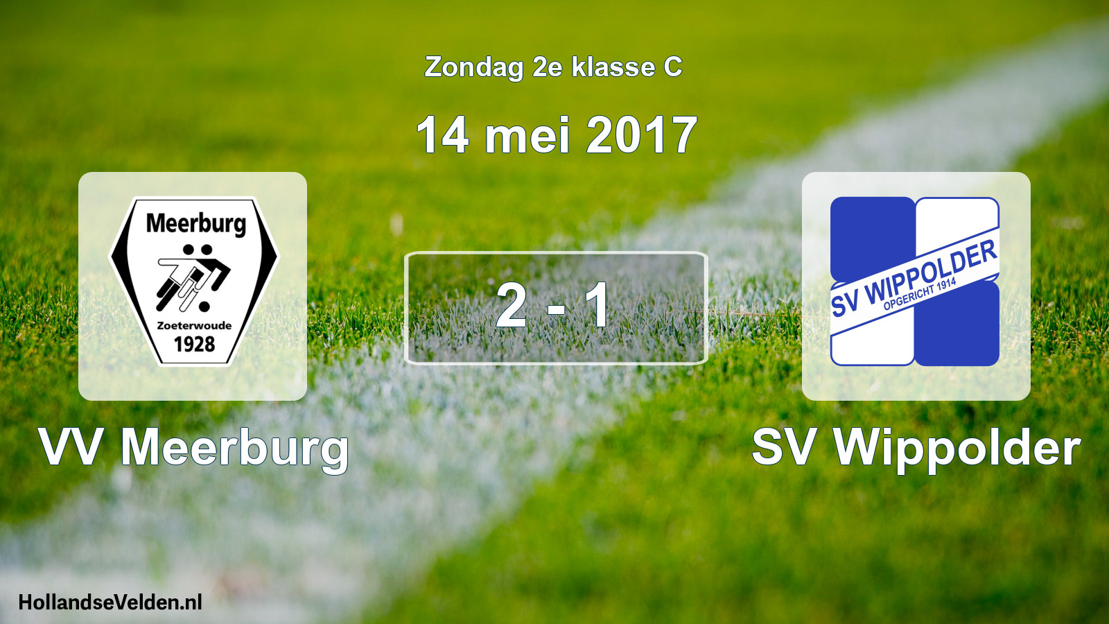 Total number of matches played: VV Meerburg - SV Wippolder 2 - 1 (14 May 2017)