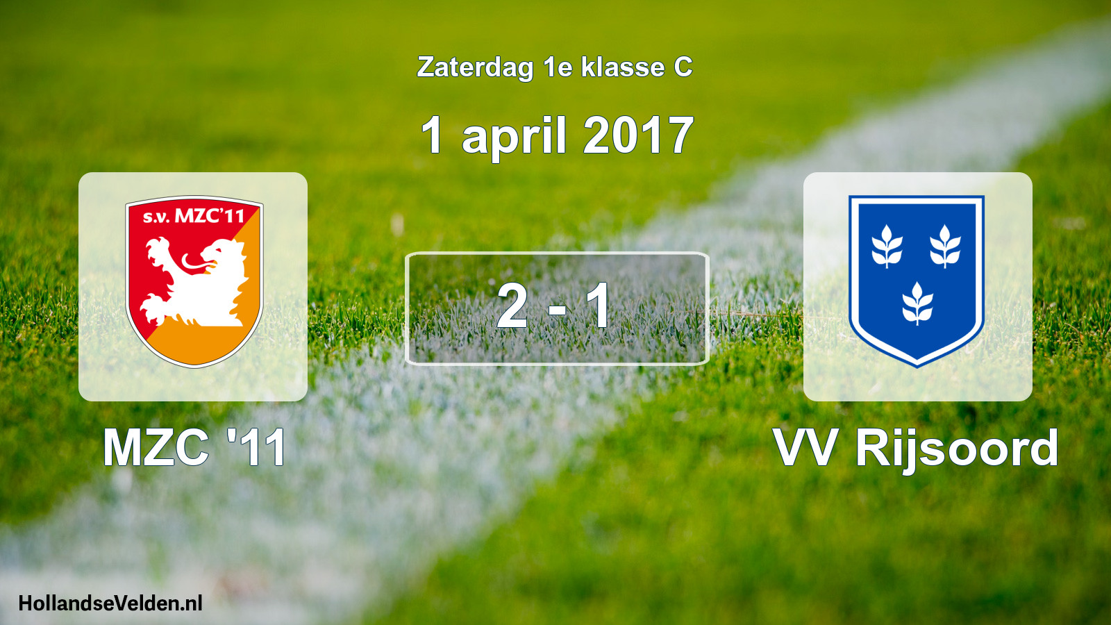 Total number of matches played: MZC '11 - VV Rijsoord 2 - 1 (1 April 2017)
