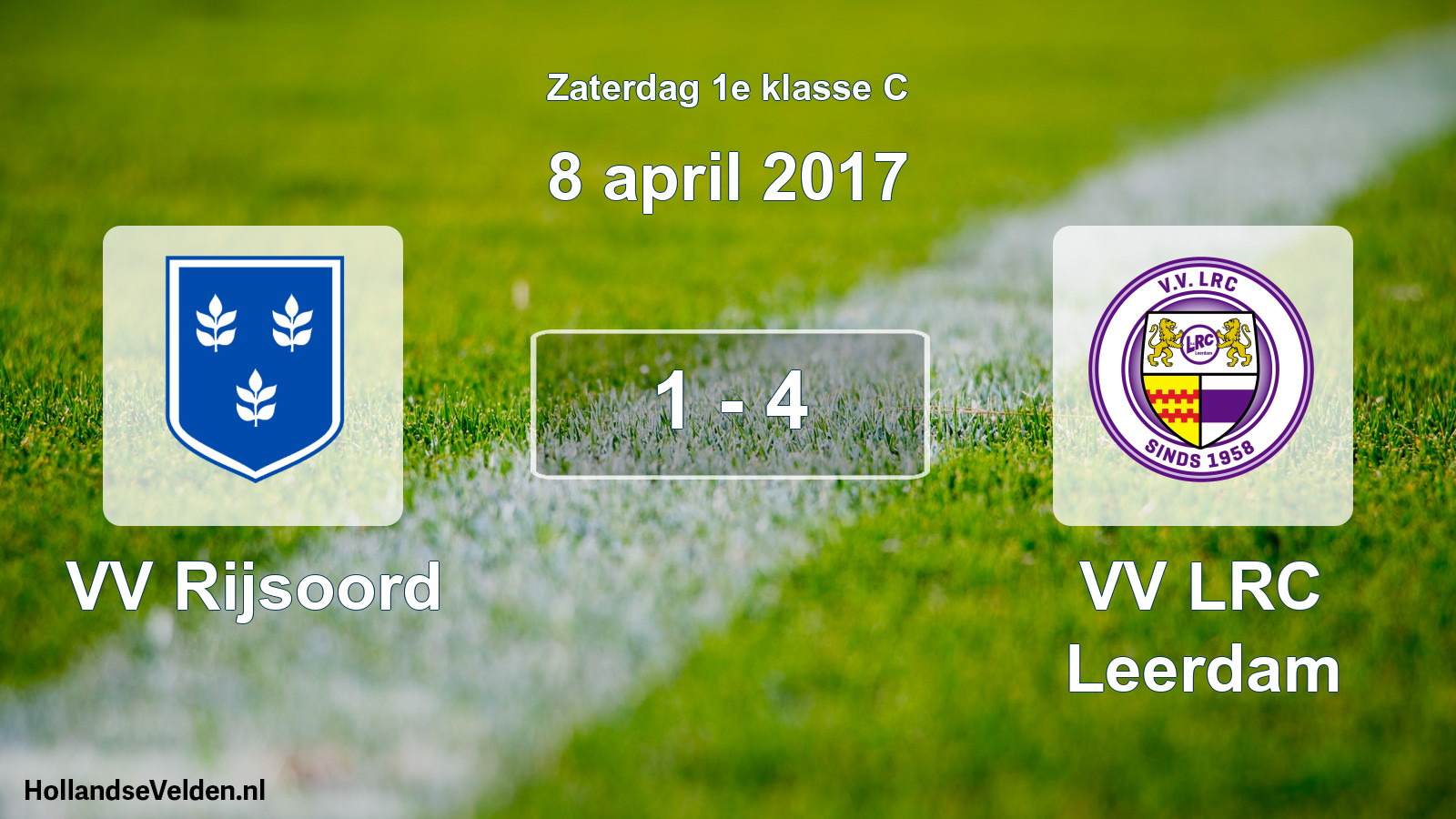 Total number of matches played: VV Rijsoord - VV LRC Leerdam 1 - 4 (8 April 2017)