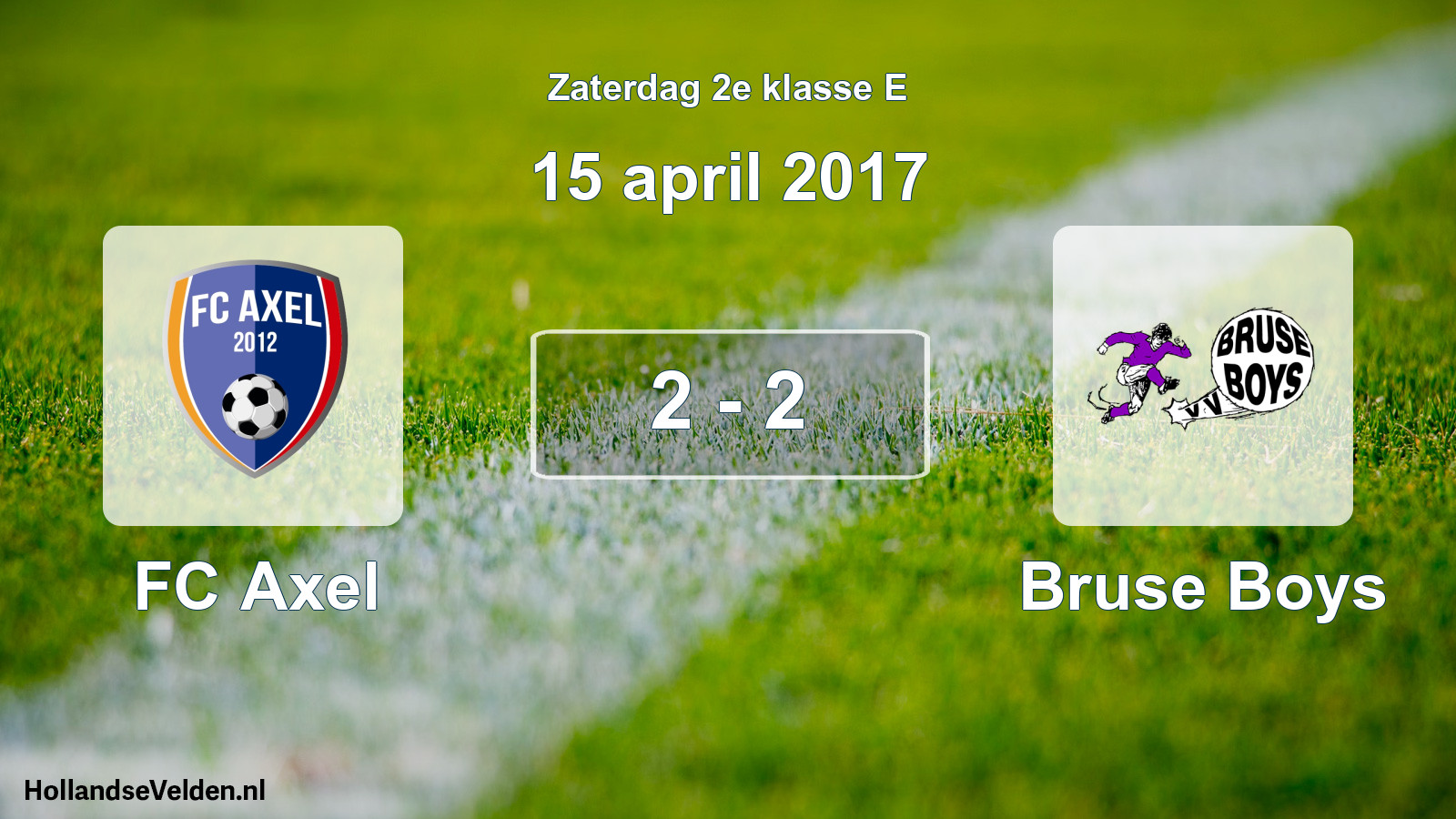 Total number of matches played: FC Axel - Bruse Boys 2 - 2 (15 April 2017)