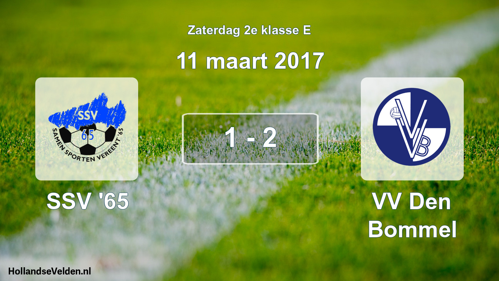 Total number of matches played: SSV '65 - VV Den Bommel 1 - 2 (11 March 2017)