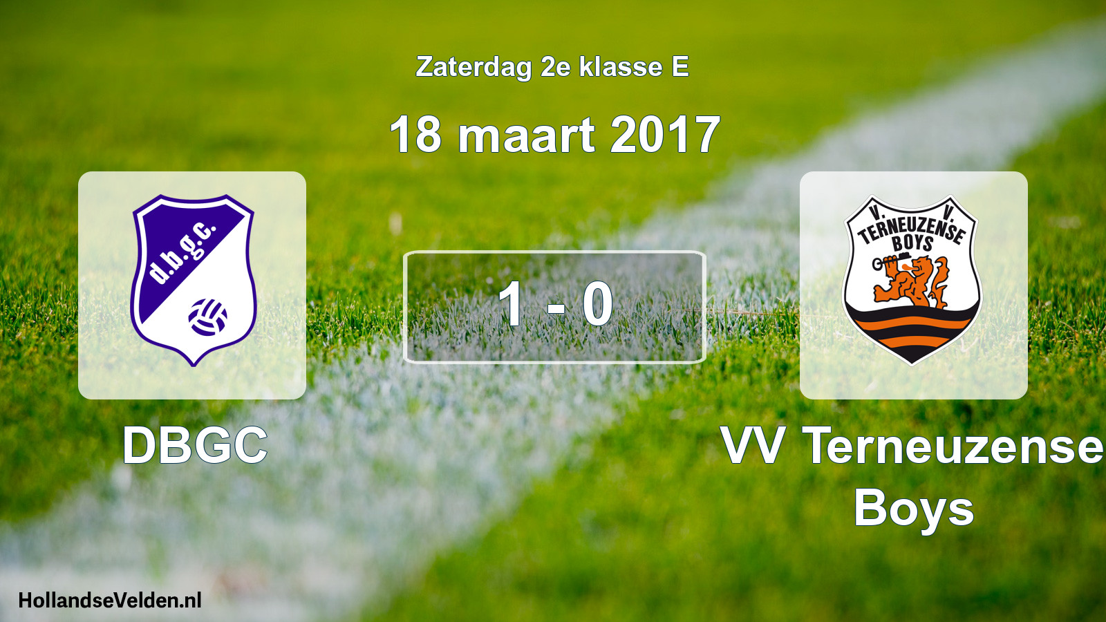 Total number of matches played: DBGC - VV Terneuzense Boys 1 - 0 (18 March 2017)
