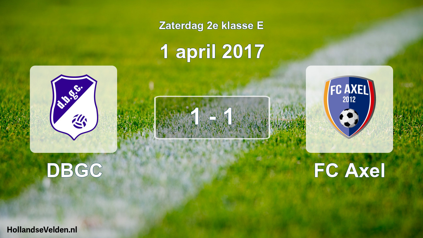 Total number of matches played: DBGC - FC Axel 1 - 1 (1 April 2017)