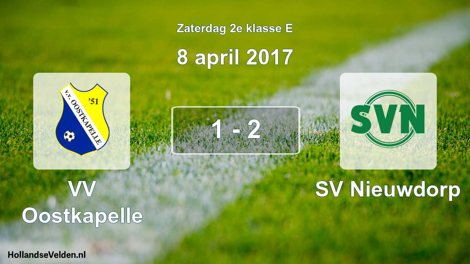Total number of matches played: VV Oostkapelle - SV Nieuwdorp 1 - 2 (8 April 2017)