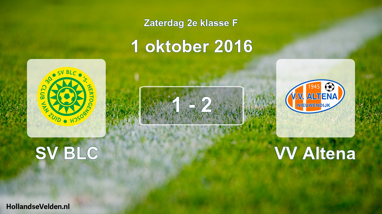 Total number of matches played: SV BLC - VV Altena 1 - 2 (1 October 2016)