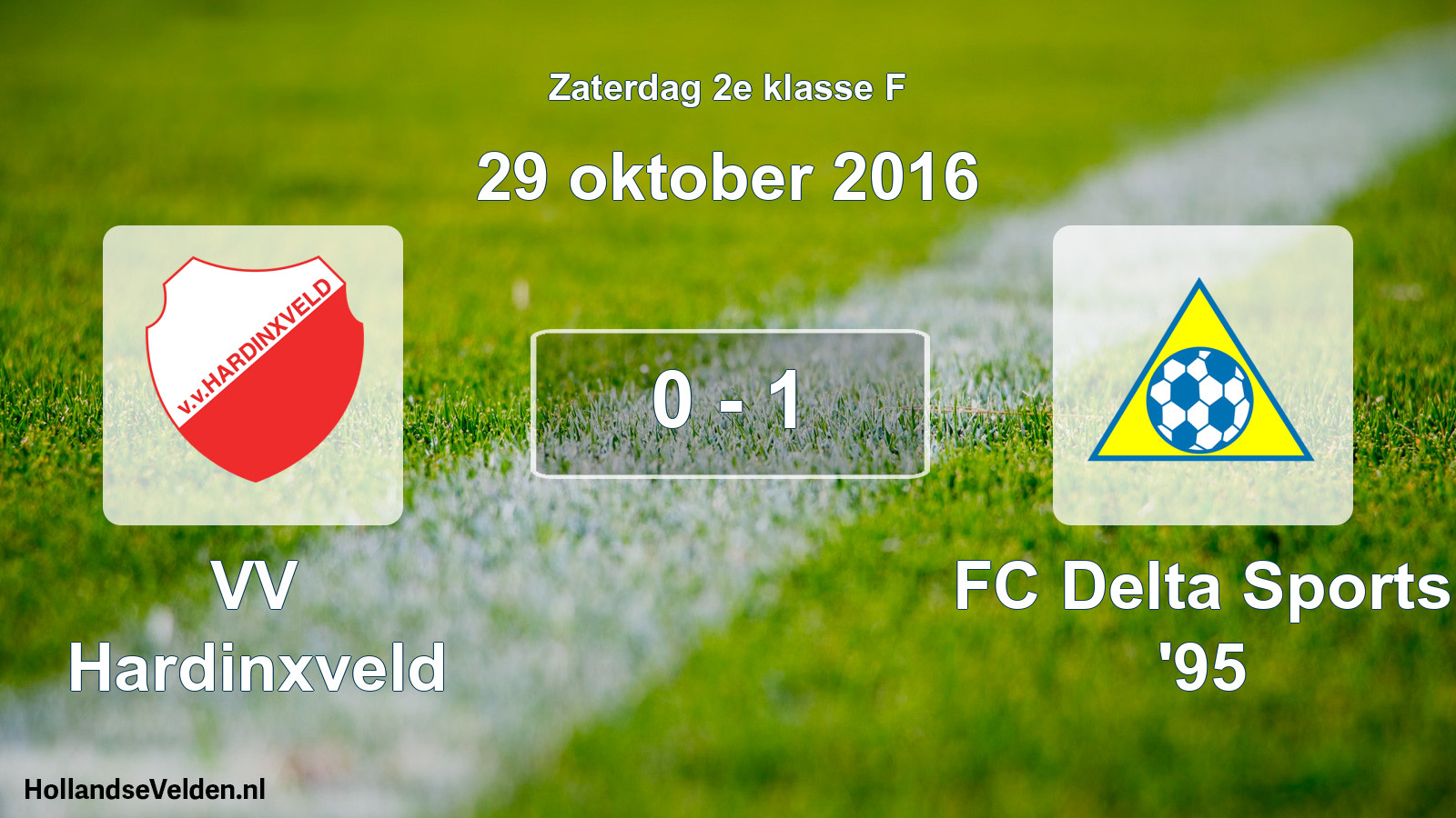 Total number of matches played: VV Hardinxveld - FC Delta Sports '95 0 - 1 (29 October 2016)