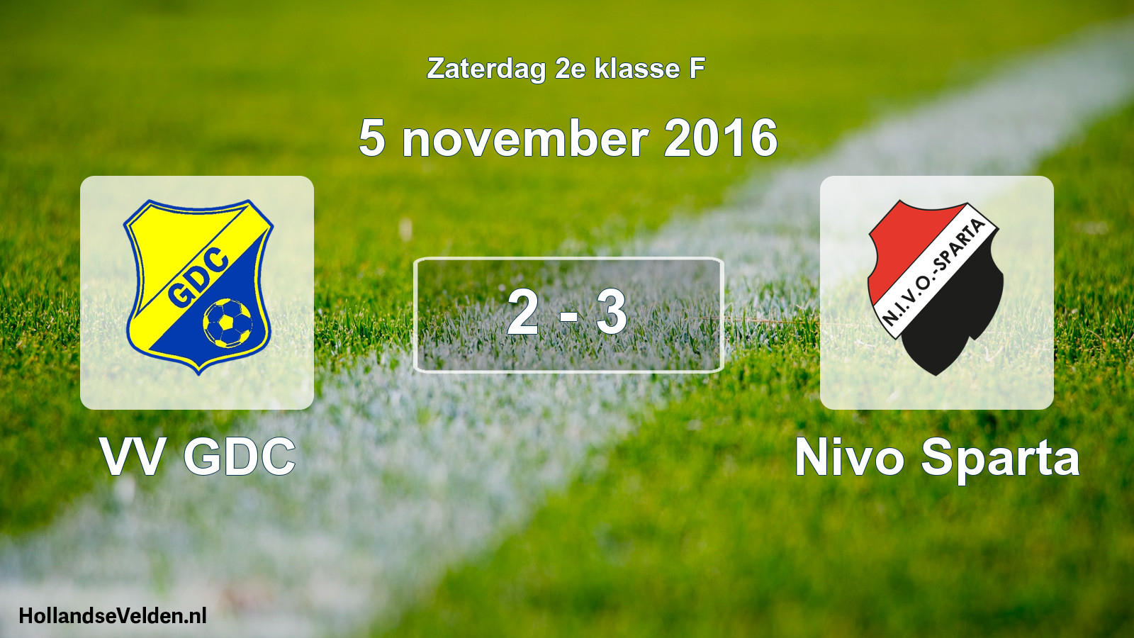 Total number of matches played: VV GDC - Nivo Sparta 2 - 3 (5 November 2016)